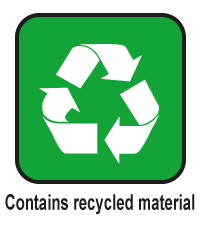 contains recyc material