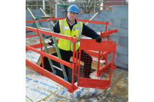 Ladder Gate with HD Handrail Safety Post