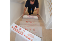 Stair Carpet Protection Film FR TS63 800mm x 100m