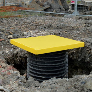 Access Cover Protection 50mm x 530mm x 530mm Yellow