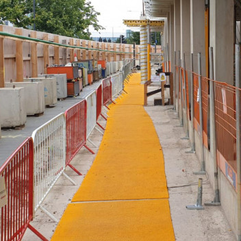 Spaghetti Mat 10mm x 1m x 10m Orange - Ground Protection