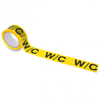 First Fix WC Tape 50mm x 66m Yellow