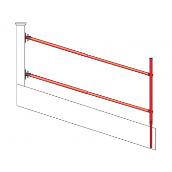 Railsafe Stringer Post C/w Anti Luce