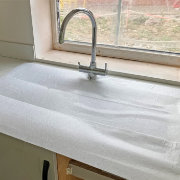 Tecdura Stickymat FR White Kitchen 1.1mm x 0.2m x 50m