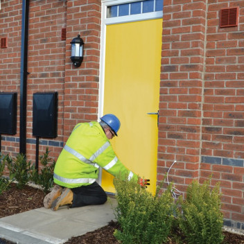 Tecdura Stickymat FR Yellow Door 1.5mm x 1.04m x 50m