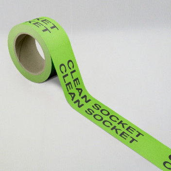 First Fix Clean Socket Tape 48mm x 66m Green/Black
