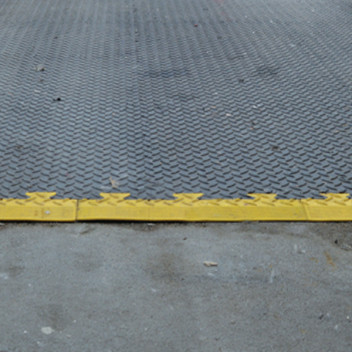 Checker Tile Male Edge Tile 500mm Yellow