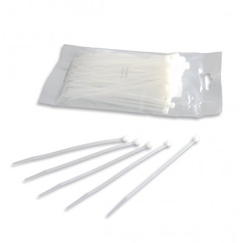 Cable Ties 370mm x 4.8mm White (100/Pack)